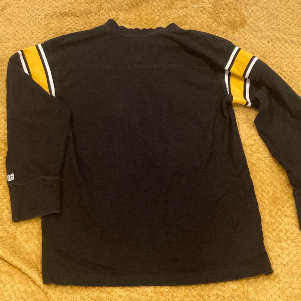Black and Yellow Steelers Long Sleeve Shirt - Picture 3 of 4